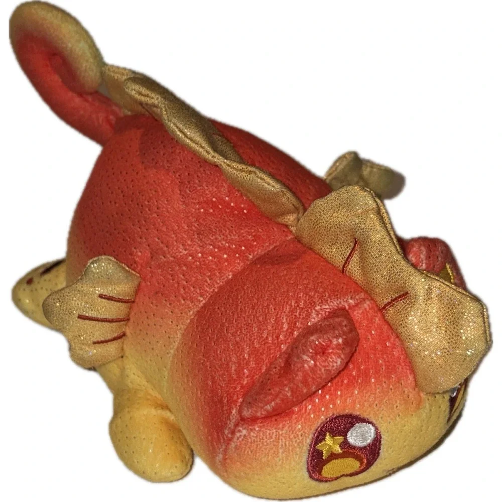 Aphmau MeeMeows Seahorse Cat Celestial Orange Gold Plush 7.5